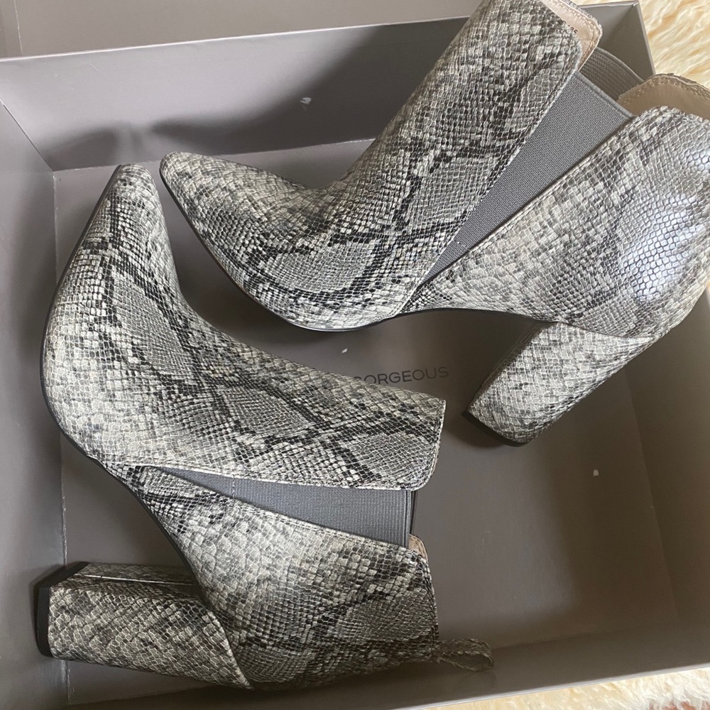 BCBG Leather ankle boots